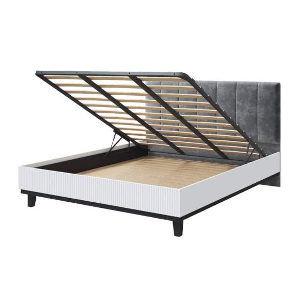 Кровать с мягкой спинкой 180х200 Шарлиз (MLK) с подъемным механизмом
