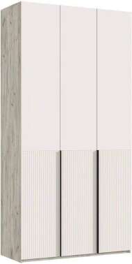 Марвэл Шкаф 3-х ств. (1200) с доп.ящиками (Кашемир, Дуб Крафт серый) Марвэл Шкаф 3-х ств. (1200) с доп.ящиками (Кашемир, Дуб Крафт серый)