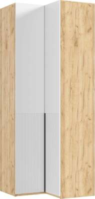 Марвэл Шкаф угловой (Браш Вайт, Дуб Крафт) Марвэл Шкаф угловой (Браш Вайт, Дуб Крафт)