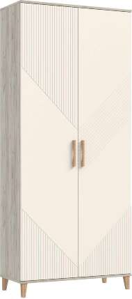 Ирис Прихожая Шкаф (Кашемир, Дуб Крафт серый) Ирис Прихожая Шкаф (Кашемир, Дуб Крафт серый)