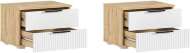 Марвэл Тумбы прикроватные (2 шт) (Браш Вайт, Дуб Крафт) Марвэл Тумбы прикроватные (2 шт) (Браш Вайт, Дуб Крафт)